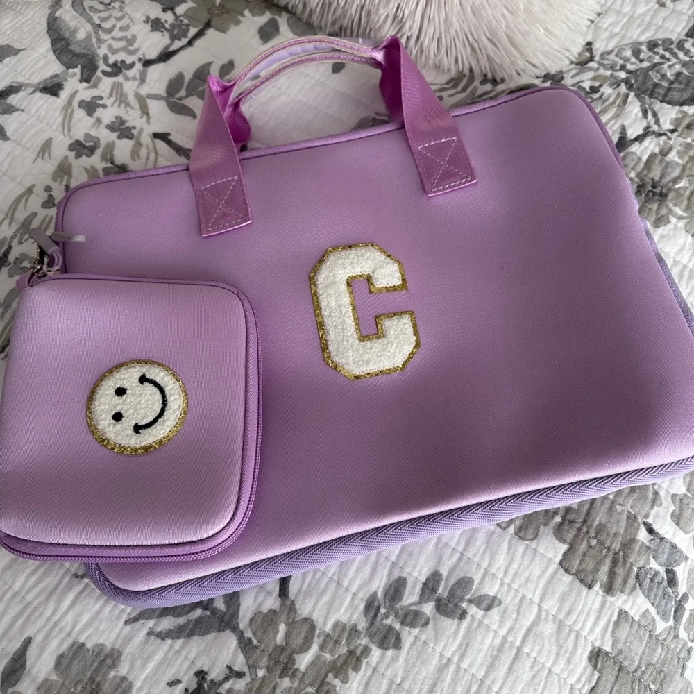 Lavender Laptop Bag Set for Women